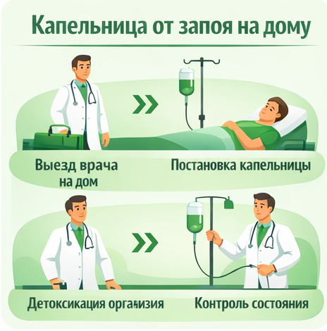 капельница от запоя в Новороссийске в клинике Санати